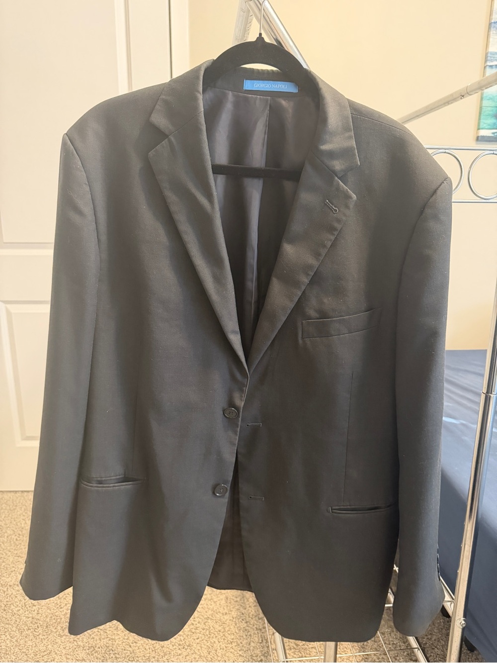 Men's dark gray Two-Button Blazer